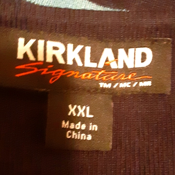 XXL Navy blue & light blue striped sweater. Kirkland Signiture Brand. - Picture 5 of 7